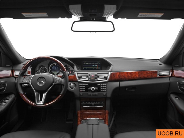 Wagon 2012 года Mercedes-Benz E-Class в 3D. Вид водительского места.