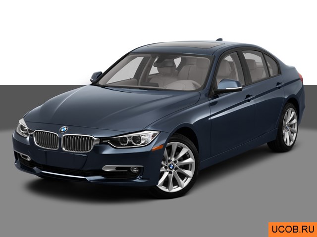 3D модель BMW 3-series 2012 года