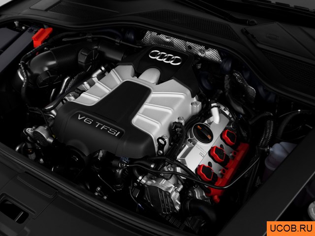 3D модель Audi модели A8 2013 года