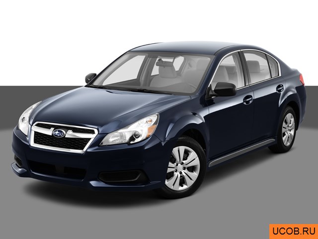 3D модель Subaru Legacy 2013 года