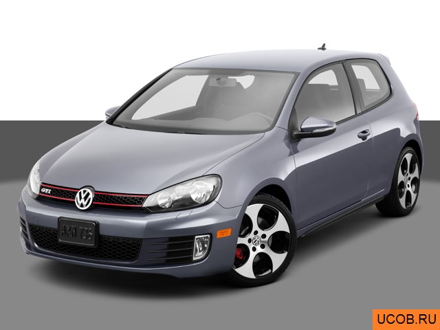 3D модель Volkswagen модели GTI 2013 года