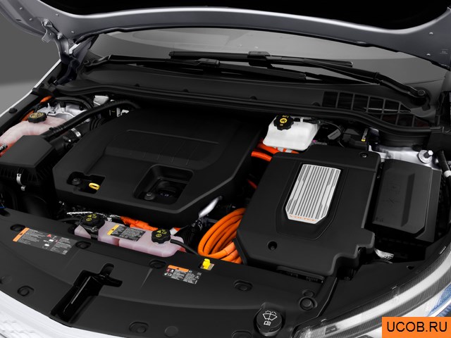 Hatchback 2013 года Chevrolet Volt в 3D. Моторный отсек.