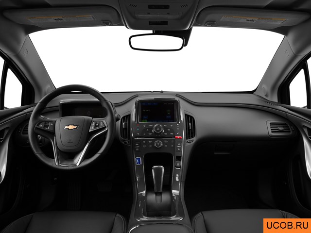 Hatchback 2013 года Chevrolet Volt в 3D. Вид водительского места.