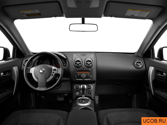 CUV 2013 года Nissan Rogue в 3D. Вид водительского места.