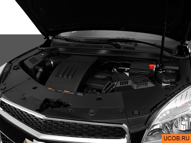 CUV 2013 года Chevrolet Equinox в 3D. Моторный отсек.