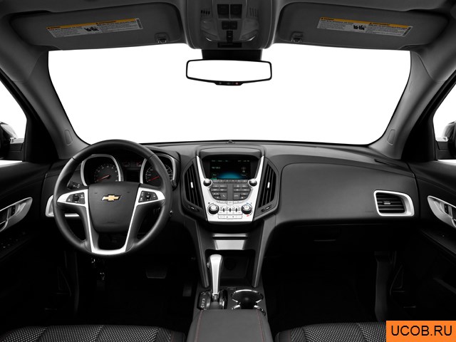 CUV 2013 года Chevrolet Equinox в 3D. Вид водительского места.