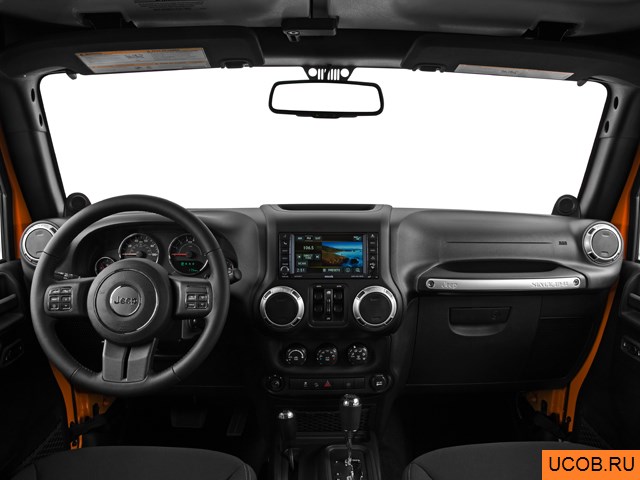 3D модель Jeep модели Wrangler Unlimited 2013 года