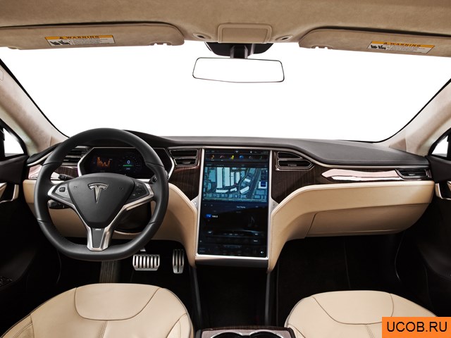 3D модель Tesla модели Model S 2013 года