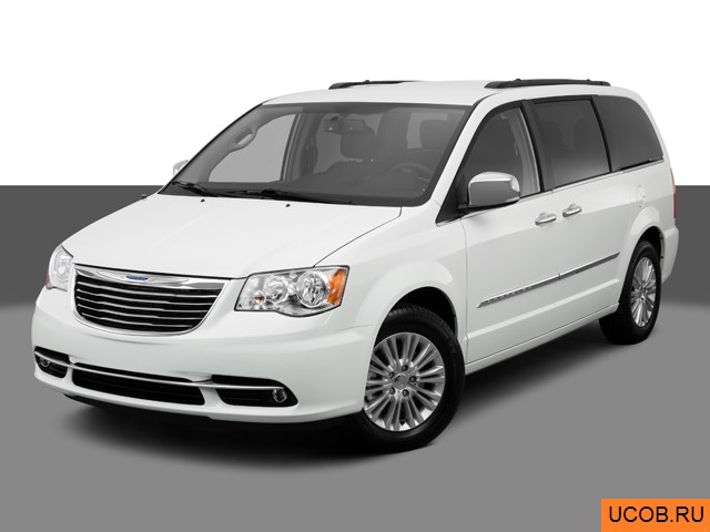 3D модель Chrysler Town and Country 2013 года