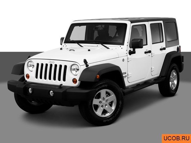 3D модель Jeep модели Wrangler Unlimited 2013 года