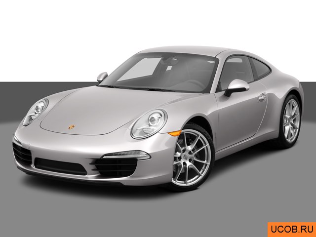 Модель автомобиля Porsche 911 2013 года в 3Д