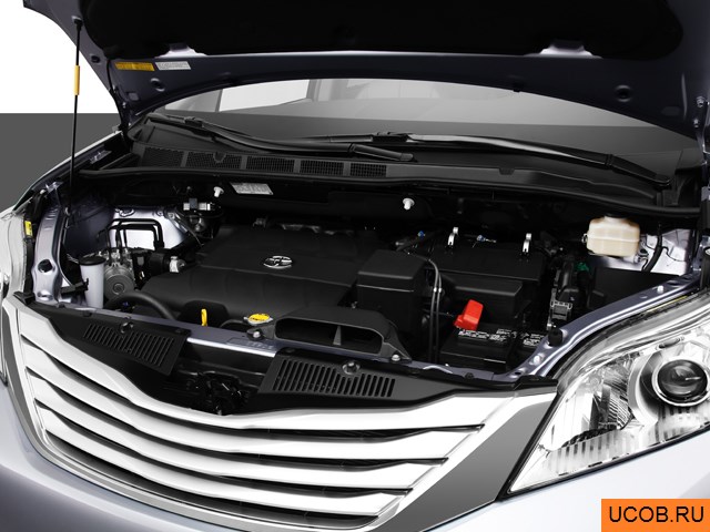 3D модель Toyota модели Sienna 2013 года