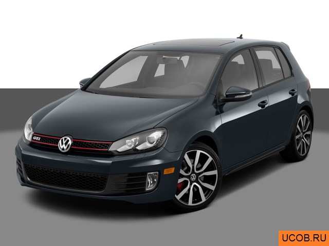 3D модель Volkswagen модели GTI 2013 года