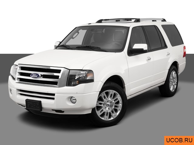 Модель автомобиля Ford Expedition 2013 года в 3Д
