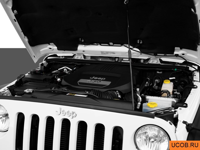 3D модель Jeep модели Wrangler 2013 года