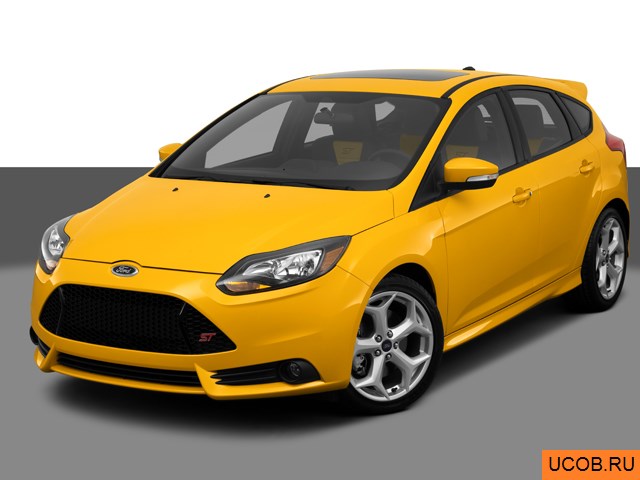 3D модель Ford Focus 2013 года