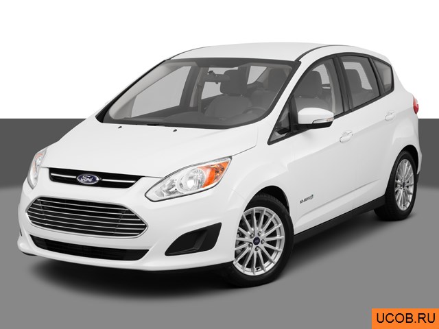 3D модель Ford модели C-Max Hybrid 2013 года