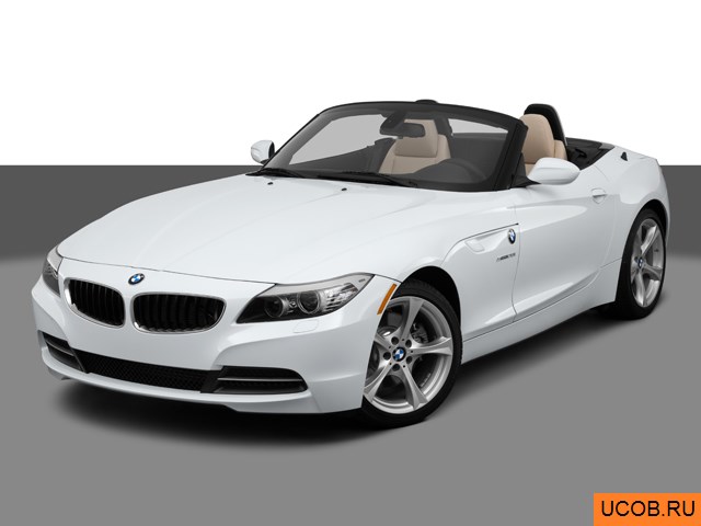 Модель автомобиля BMW Z4 2013 года в 3Д