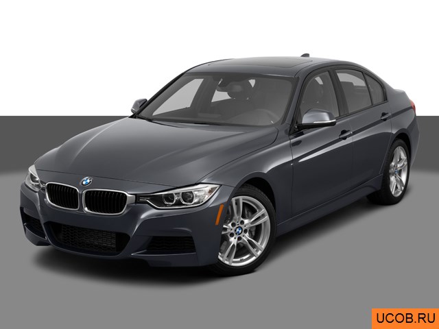 3D модель BMW 3-series 2013 года