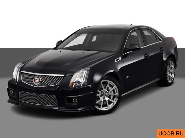 Модель автомобиля Cadillac CTS 2013 года в 3Д