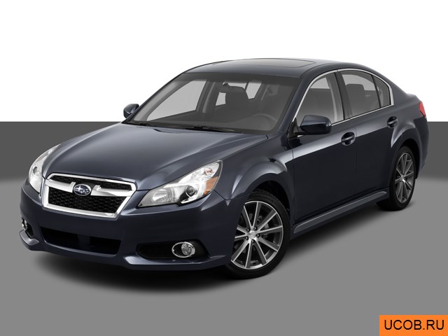 3D модель Subaru Legacy 2013 года