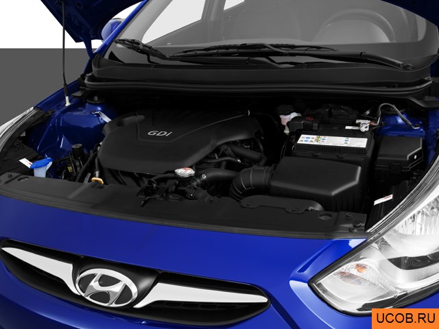3D модель Hyundai модели Accent 2013 года