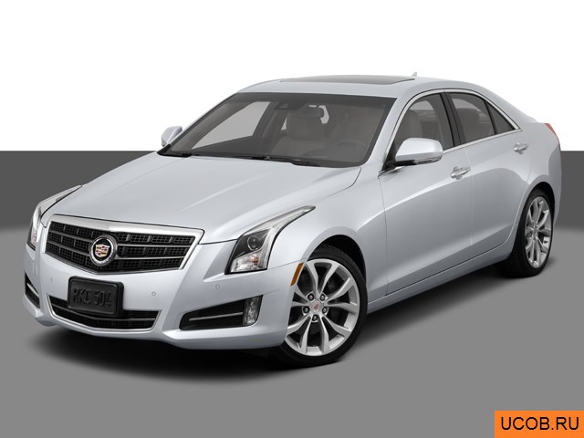 Модель автомобиля Cadillac ATS 2013 года в 3Д