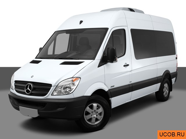 3D модель Mercedes-Benz Sprinter Passenger Van 2013 года