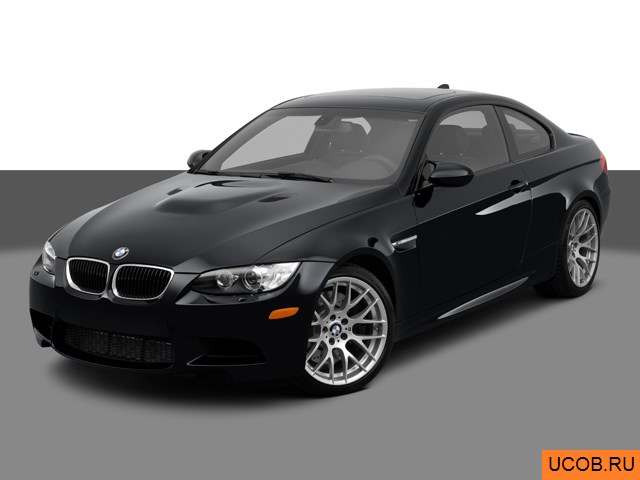 Модель автомобиля BMW 3-series 2013 года в 3Д