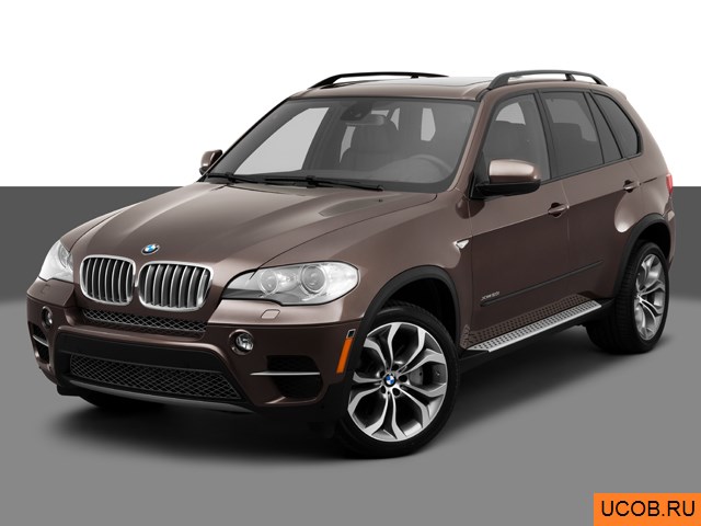 Модель автомобиля BMW X5 2013 года в 3Д
