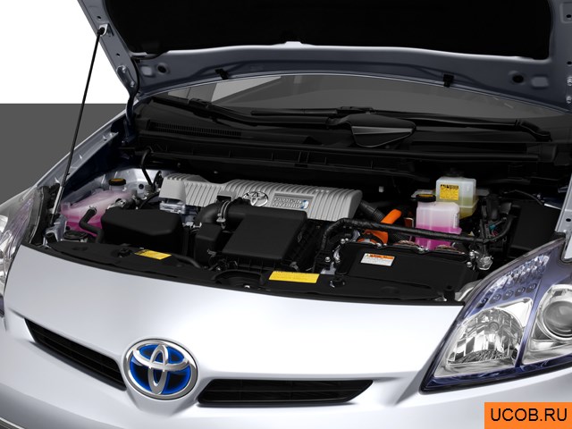 3D модель Toyota модели Prius Plug In Hybrid 2013 года