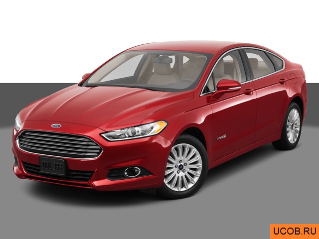 3D модель Ford модели Fusion Hybrid 2013 года