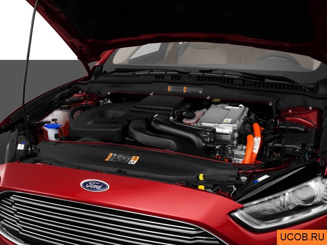 3D модель Ford модели Fusion Hybrid 2013 года
