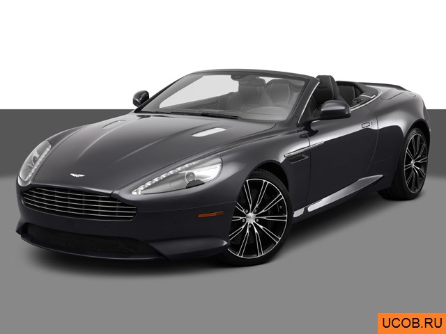 3D модель Aston Martin модели DB9 Volante 2013 года