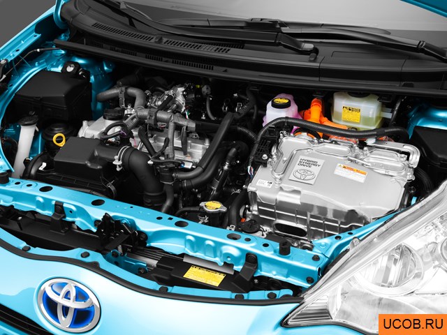 3D модель Toyota модели Prius C 2013 года