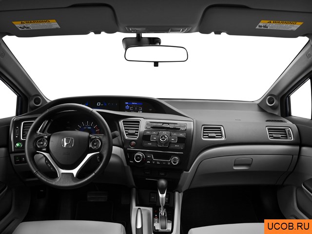 3D модель Honda модели Civic Hybrid 2013 года