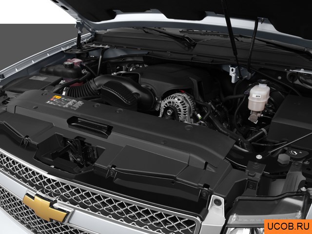 SUT 2013 года Chevrolet Avalanche в 3D. Моторный отсек.