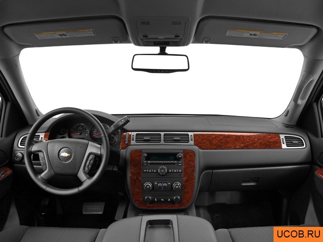 SUT 2013 года Chevrolet Avalanche в 3D. Вид водительского места.