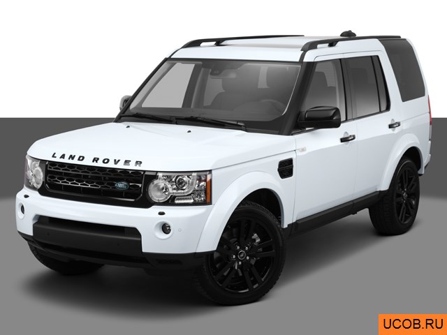 3D модель Land Rover модели LR4 2013 года