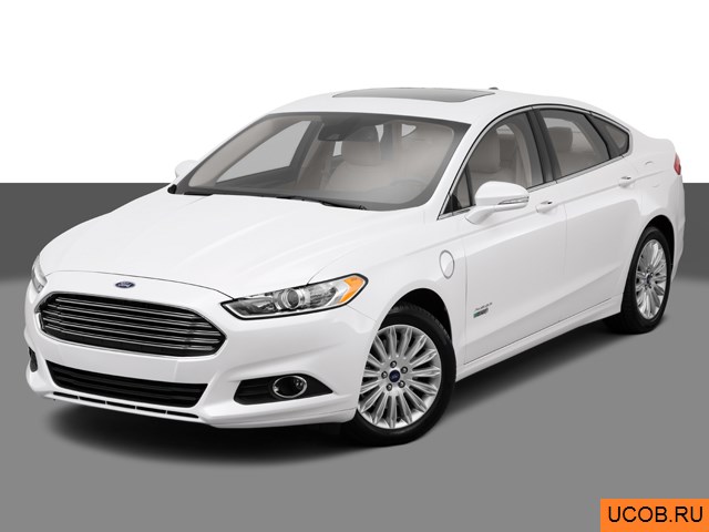 Модель автомобиля Ford Fusion Energi 2013 года в 3Д