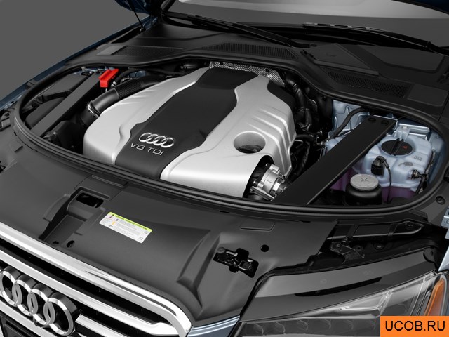 3D модель Audi модели A8 L 2014 года