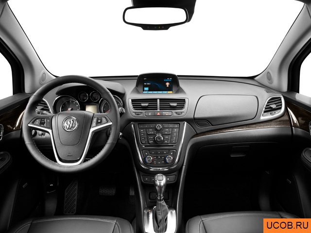 CUV 2013 года Buick Encore в 3D. Вид водительского места.