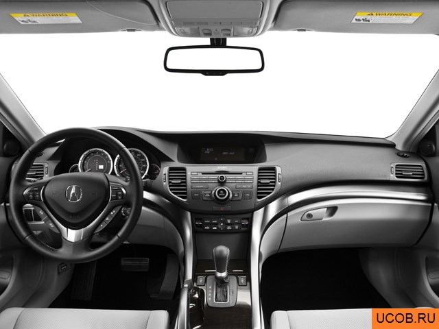 Wagon 2013 года Acura TSX Sport Wagon в 3D. Вид водительского места.