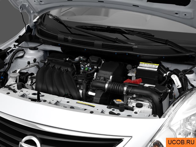 3D модель Nissan модели Versa 2014 года