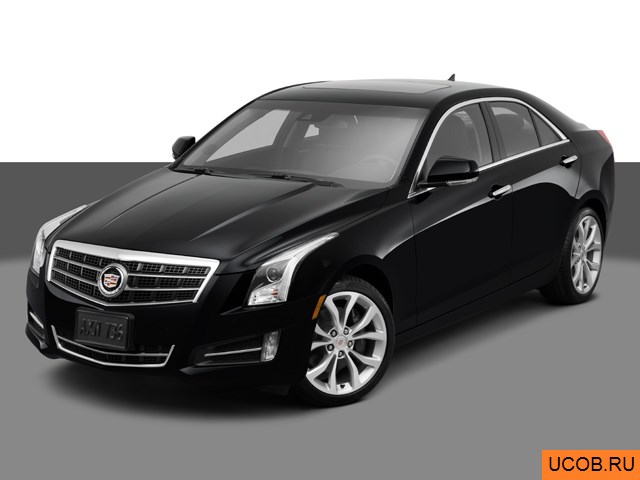 Модель автомобиля Cadillac ATS 2014 года в 3Д