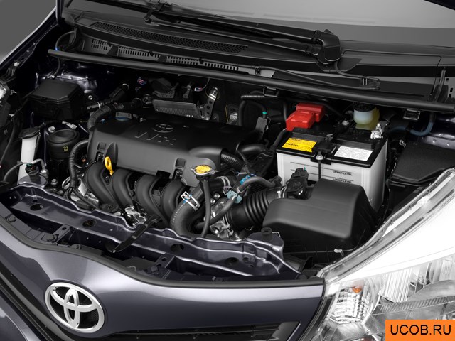3D модель Toyota модели Yaris 2014 года