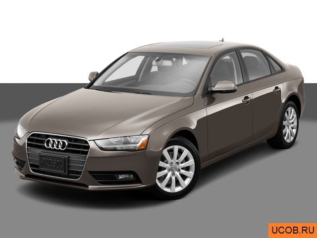 3D модель Audi модели A4 2014 года