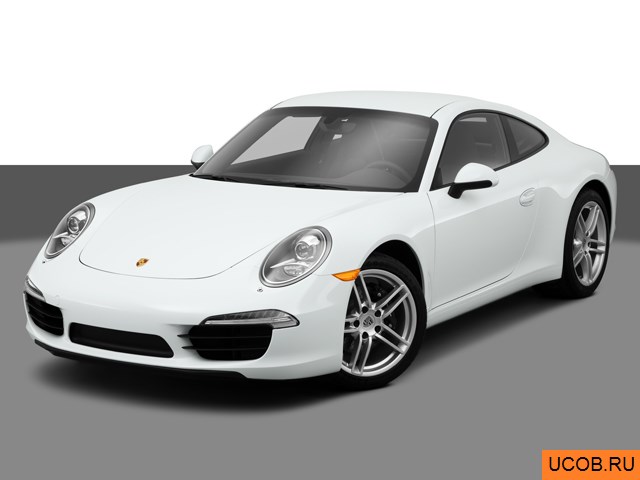 Модель автомобиля Porsche 911 2014 года в 3Д