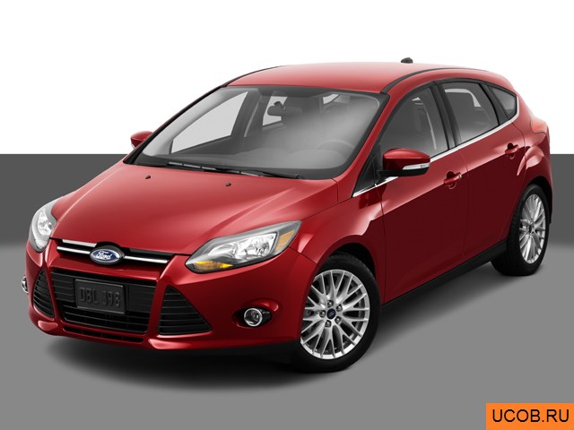 3D модель Ford модели Focus 2014 года