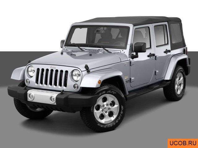 3D модель Jeep Wrangler Unlimited 2014 года